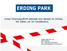 Tablet Screenshot of einkaufszentrum-erding.com